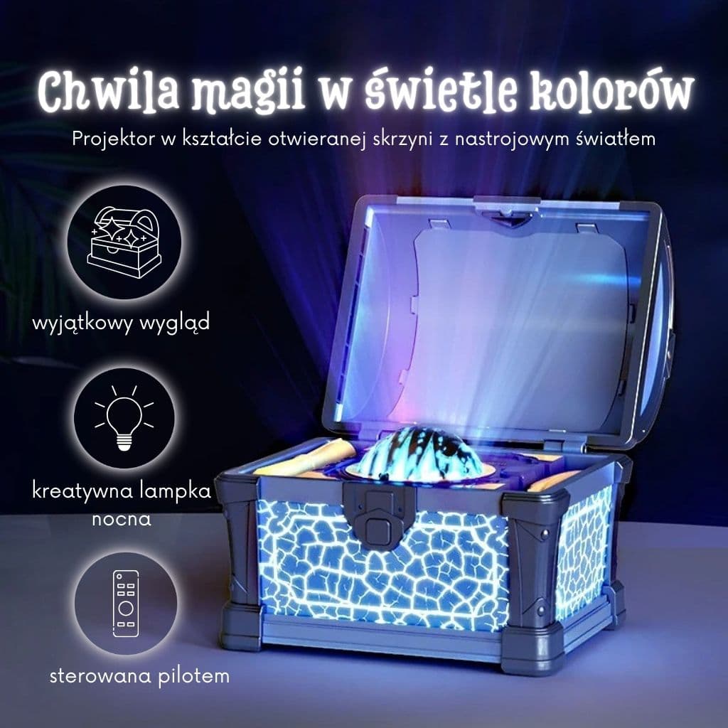 GalaxyBox - Projektor w kształcie magicznej skrzyni